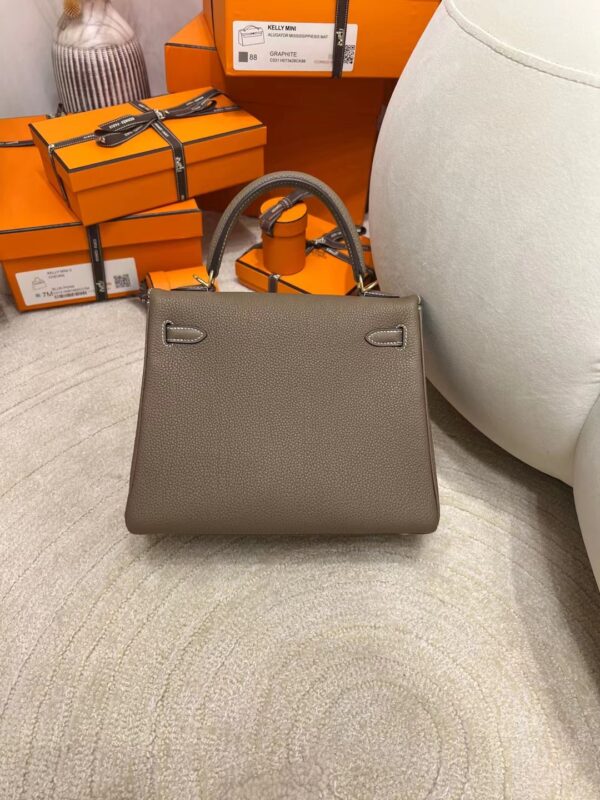 Hong Kong Hemes Kelly 25CM Togo Leather CK10 Craie Gold Hardware