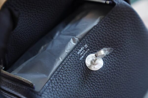 GPCMode Hermes 2Z Blue Nuit Clemence Leather Mini Lindy Touch19CM