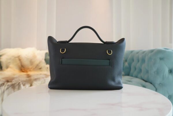 Hermes Kelly 24/24 Touch 29CM Taurillon Maurice/ Matte Crocodile 6O Vert Cypres Gold Hardware