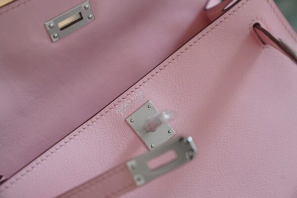 GPCMode Hermes Kelly Danse 22CM 3Q Rose Sakura Swift Leather Silver Hardware