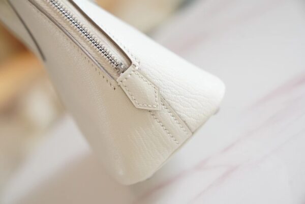 New Arrival Hermes Mushroom Chevre Leather Mini Bolide 18CM Silver Hardware