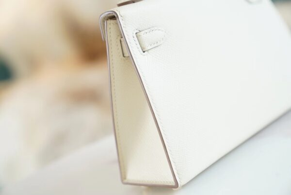 GPCMode Hermes C10 Craie Epsom Leather Mini Kelly II 19CM Gold Hardware
