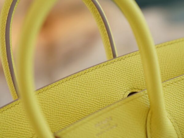 Handmade Hermes Birkin 25CM Epsom 9R Lime Gold Hardware