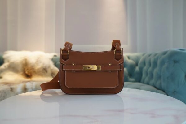 Fashion Hermes CK37 Gold Jypsiere Mini Evercolor Leather Gold Hardware