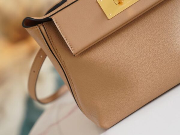 GPCMode Hermes Kelly 24/24 Mini 0M Chai Evercolor Leather Gold Hardware