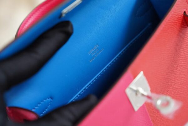GPCMode Hermes Mini Kelly II 19CM Three Colors Epsom Leather Silver Hardware