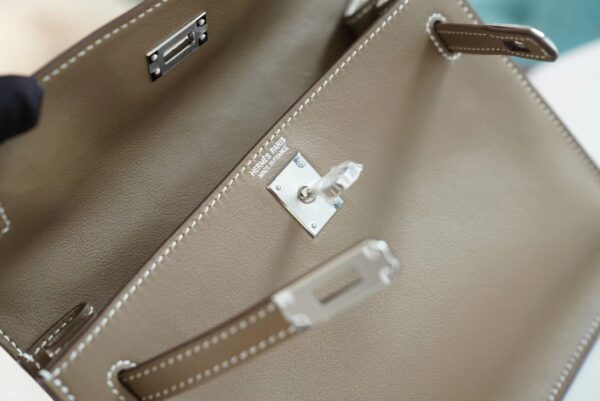 GPCMode Hermes Kelly Danse 22CM CK18 Etoupe Swift Leather Silver Hardware