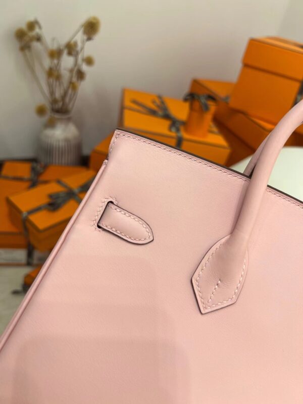 Singapore Kuala Lumpur Hermes Birkin 25CM Jonathan Leather 3Q Rose Sakura Silver Hardware