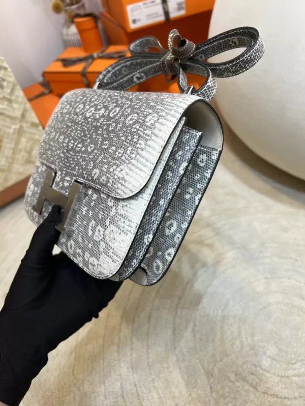 Hermes Ombre Lizard Leather Constance 19CM Silver Hardware