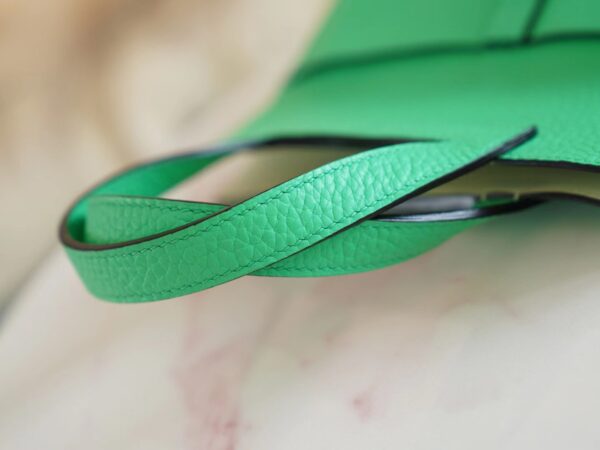 Australia Sydney Hermes Halzan 25CM Clemence 0Z Vert Fizz/ 0S Vert Fizz Silver Hardware