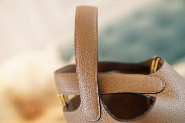 GPCMode Hermes Picotin Bag18CM D0 Berge De Weimer Clemence Leather Gold Hardware