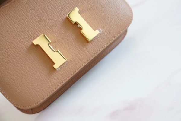 Wholesale GPCMode Hermes Constance 19CM 2J Quebracho Chevre Leather Gold Hardware