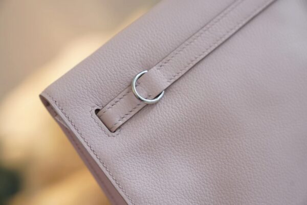 GPCMode Hermes Kelly Danse 22CM 09 Mauve Pale Evercolor Leather Silver Hardware
