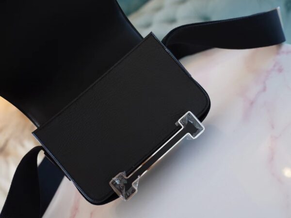 Hermes Bag Price Geta 20CM Chevre Mysore 89 Noir Silver Hardware