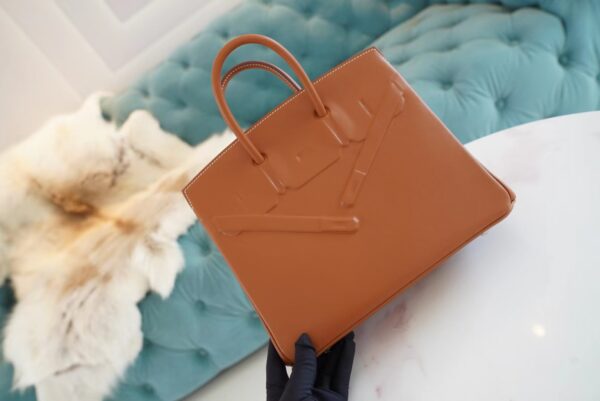 Fashion GPCMode Factory Hermes Birkin25CM Shadow CK37 Gold Swift Leather