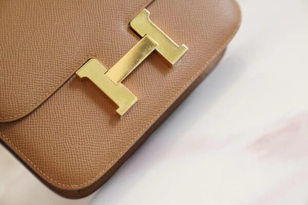 Hermes Boutique 3G Alezan Epsom Leather Constance19CM Shoulder Bag