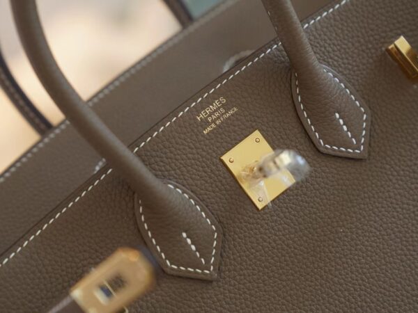 GPCMode Factory Hermes CK18 Etoupe Togo Birkin 25CM Gold Hardware