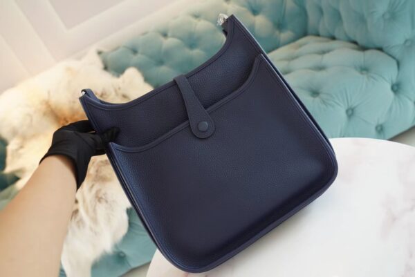 GPCMode Factory Hermes Evelyne 29CM 73 Blue Saphir TC Leather Silver Hardware