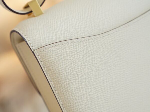 Hermes Shop I2 Nata Epsom Constance 24CM With Mirror Gold Hardware