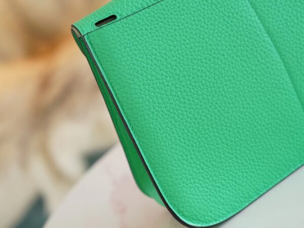 Australia Sydney Hermes Halzan 25CM Clemence 0Z Vert Fizz/ 0S Vert Fizz Silver Hardware