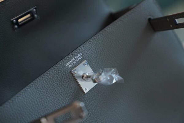 GPCMode Hermes Factory 0L Gris Meyer Kelly Danse22CM Evercolor Leather Silver Hardware