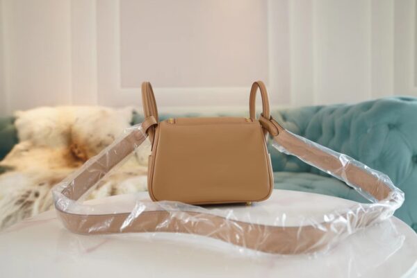 GPCMode Factory Hermes Mini Lindy19CM 0M Chai & X9 Mauve Sylyestre Swift Leather