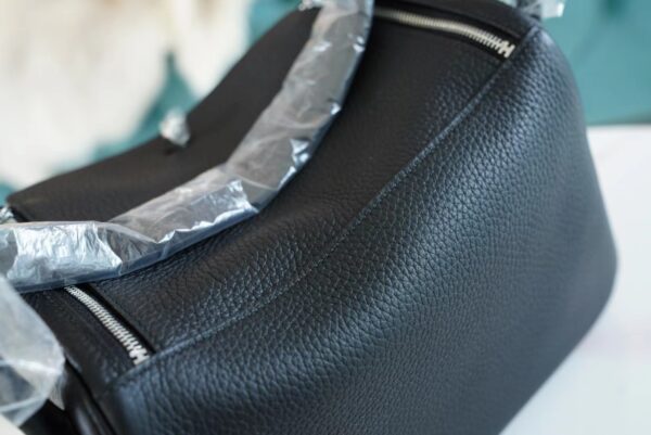 GPCMode Factory Hermes CK89 Black Clemence Leather Lindy26CM Silver Hardware