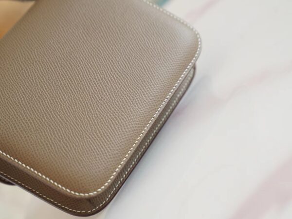 Full Handmade Hermes Constance14cm C18 Gris Etoupe Epsom Leather Gold Hardware