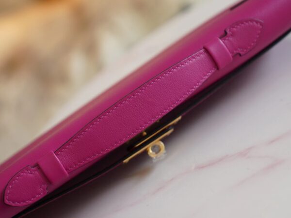 GPCMode Hermes Swift Leather Kelly Cut 31CM L3 Rose Purple Gold Hardware