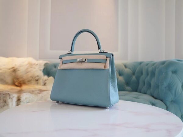 GPCMode Hermes Factory 7G Cile Togo Leather Kelly25CM Silver Hardware