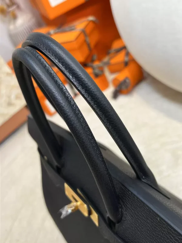 Taiwan Togo Leather 89 Noir Birkin Bag 30CM Gold Hadware