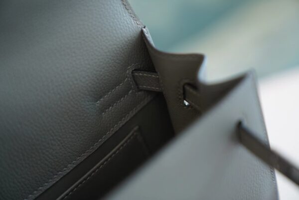 GPCMode Hermes Factory 0L Gris Meyer Kelly Danse22CM Evercolor Leather Silver Hardware