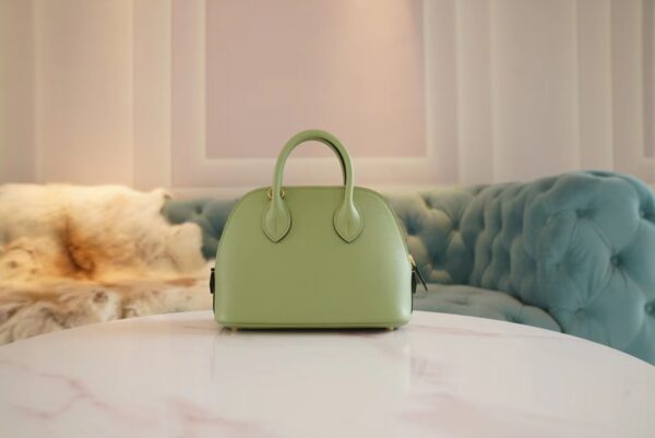 GPCMode Hermes Mini Bolide18CM 3I Vert Criquet Evercolor Leather Gold Hardware