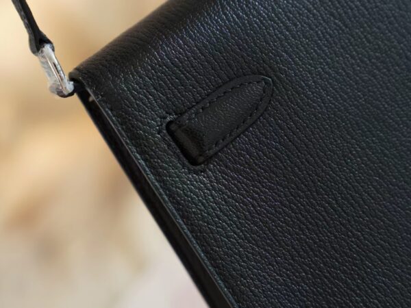 Canada Ottawa Hermes Kelly Elan Chevre Leather 89 Noir Silver Hardware