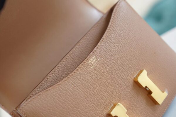 Wholesale GPCMode Hermes Constance 19CM 2J Quebracho Chevre Leather Gold Hardware