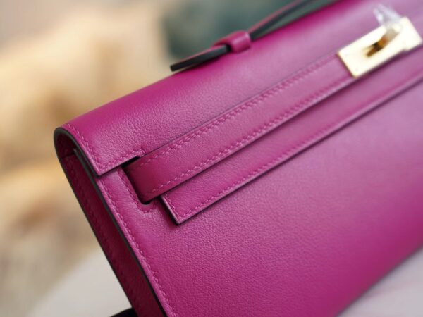 GPCMode Hermes Swift Leather Kelly Cut 31CM L3 Rose Purple Gold Hardware