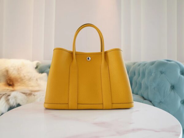 GPCMode Factory Hermes Garden Party30CM 9D Amber Negonda Leather Silver Hardware