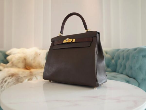 GPCMode Hermes Barenia Faubourg/ Matte Crocodile Kelly Touch 28CM 46 Ebene Gold Hardware