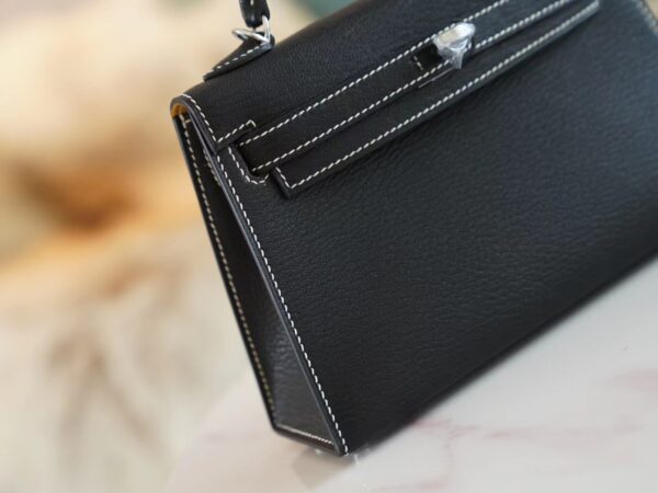 GPCMode Hermes CK89 Nior/Brown Inner Chevre Leather Mini Kelly19CM