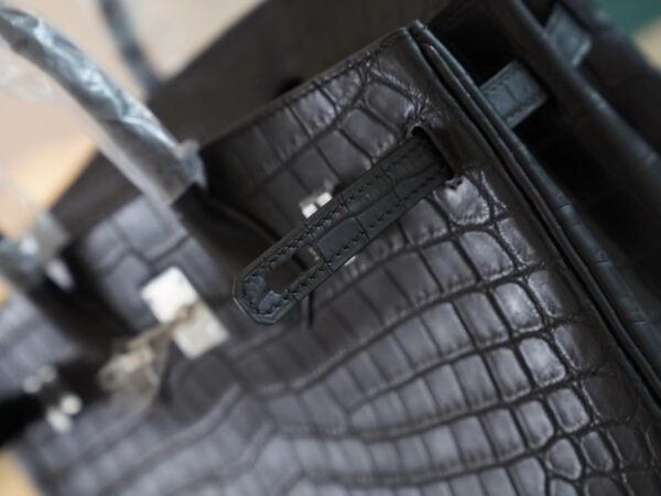 GPCMode Factory Hermes CK89 Nior Hcp Niloticus Crocodile Birkin25CM Silver Hardware