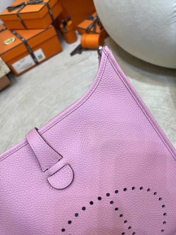 New Arrival X9 Mauve Sylves Evelyne 29CM Clemence Leather Silver Hardware
