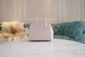 Sale Hermes Mini Bolide 18CM 09 Mauve Pale/ Three Colors Evercolor Silver Hardware