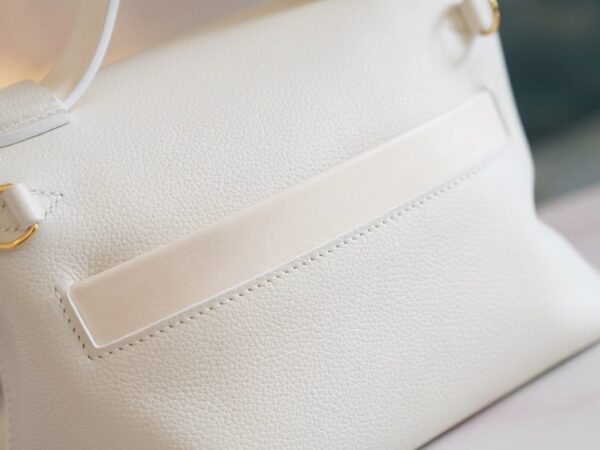 Full Handmade Hermes 01 Blanc & I2 Nata Evercolor Mini Kelly 24/24 Gold Hardware