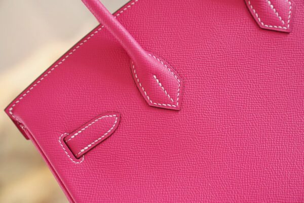 GPCMode Factory Hermes Birkin30CM E5 Rose Tyrien Epsom Leather Silver Hardware