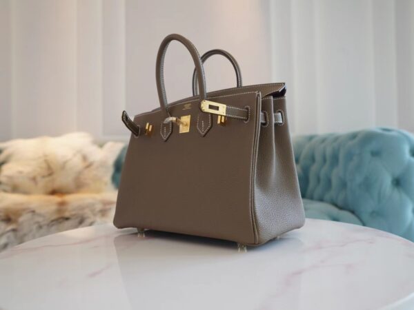 GPCMode Factory Hermes CK18 Etoupe Togo Birkin 25CM Gold Hardware