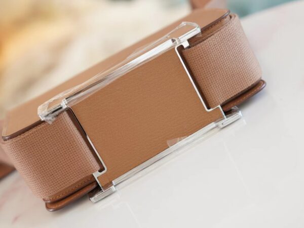Hermes Factory Geta Bag 20CM Chevre Mysore 2J Quebracho Silver Hardware