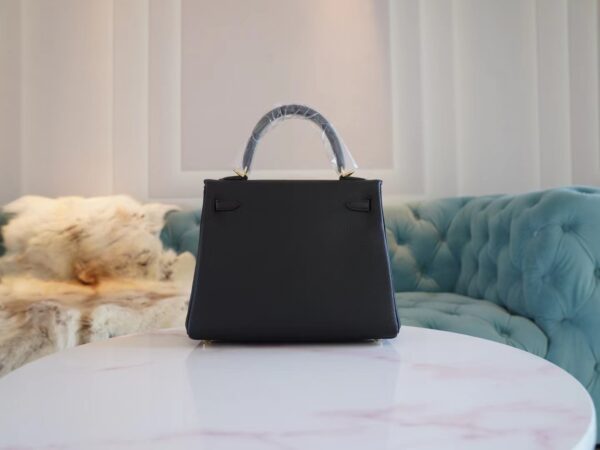 Full Handmade Hermes CK89 Nior Togo Leather Kelly 25CM Gold Hardware