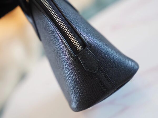 Discount Hermes CK89 Nior Chevre Leather Mini Bolide18CM Silver Hardware