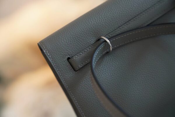 GPCMode Hermes Factory 0L Gris Meyer Kelly Danse22CM Evercolor Leather Silver Hardware