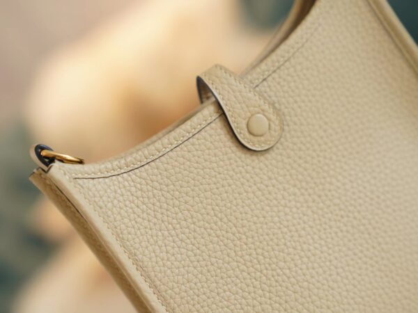 Lcmode Hermes S2 Gris Trench Clemence Leather Evelyne Mini 16CM Gold Hardware